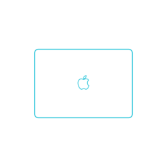 Guide Digital Apple Macbook 3Rd Generation Clean Outline Svg Vector, Free Vectors File